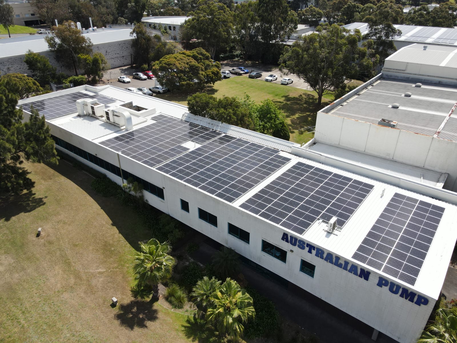Rescom Solar commercial installation at Australian Pump