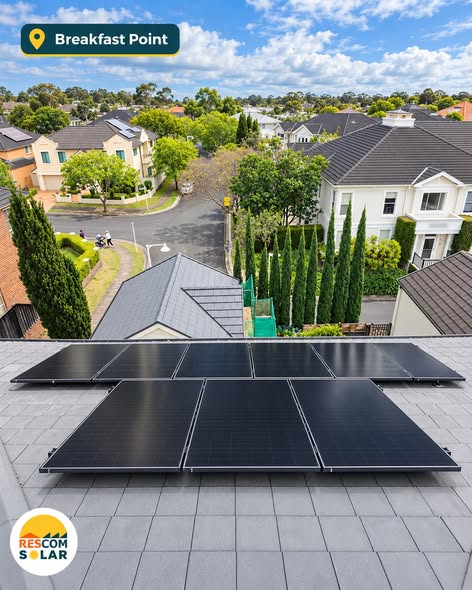 Rescom solar and battery installation in Breakfast Point