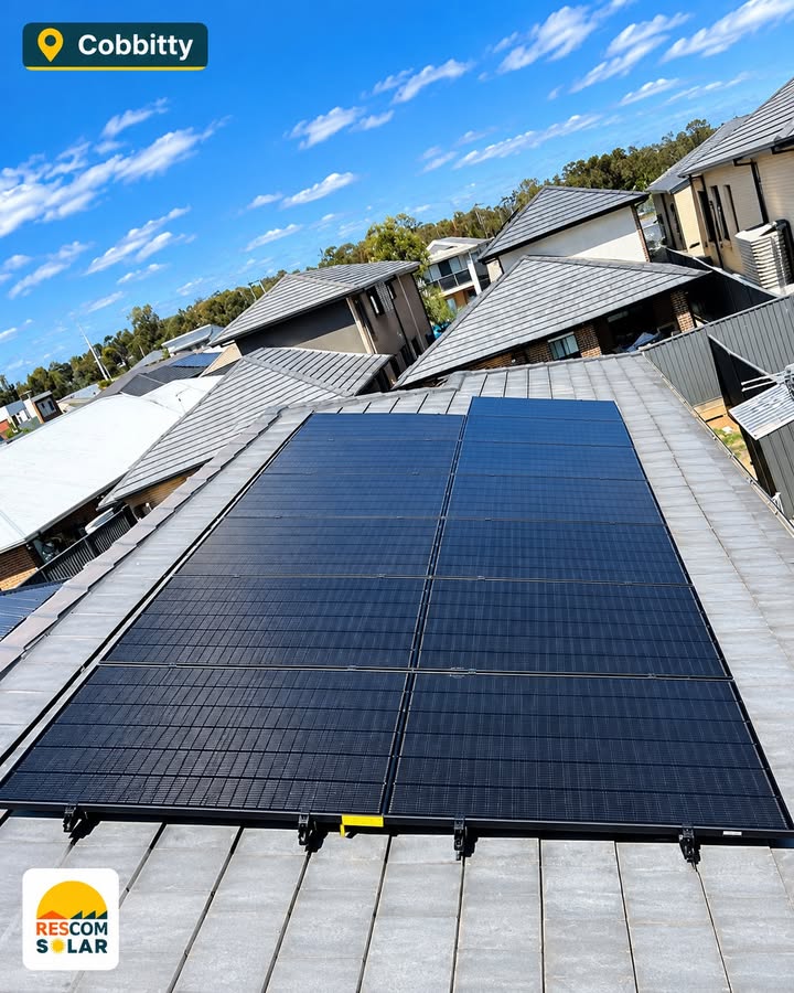 Rescom solar and GoodWe battery installation in Cobbitty