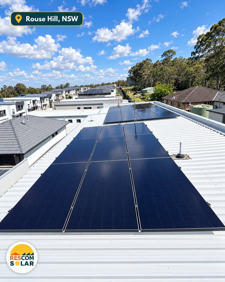 Rescom solar and battery installation in Rouse Hill